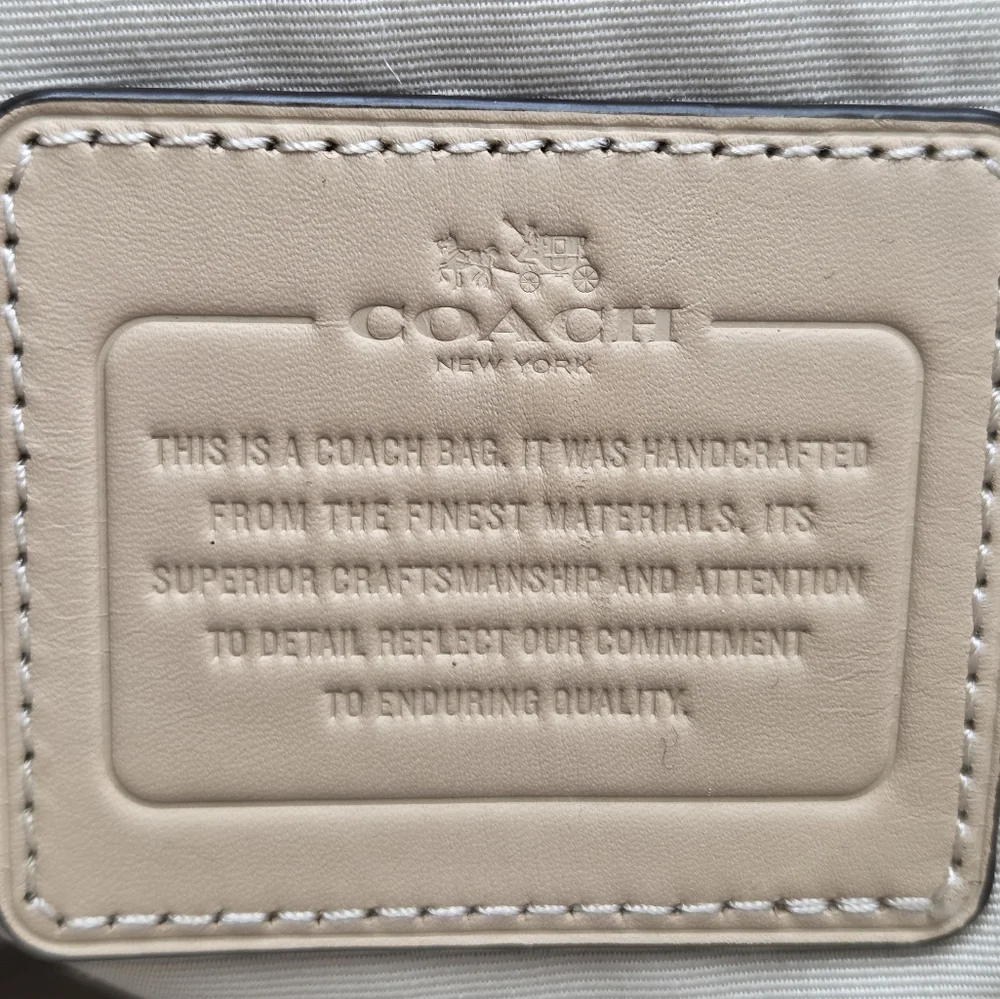 Coach Peyton Zebra Pattern Domed Satchel